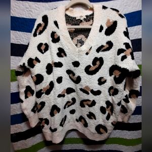 Womens Plus size Animal Print Sweater